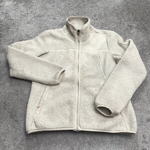 The North Face Campshire Sherpa Jacket Womens Medium Oatmeal Beige Outdoor Hike